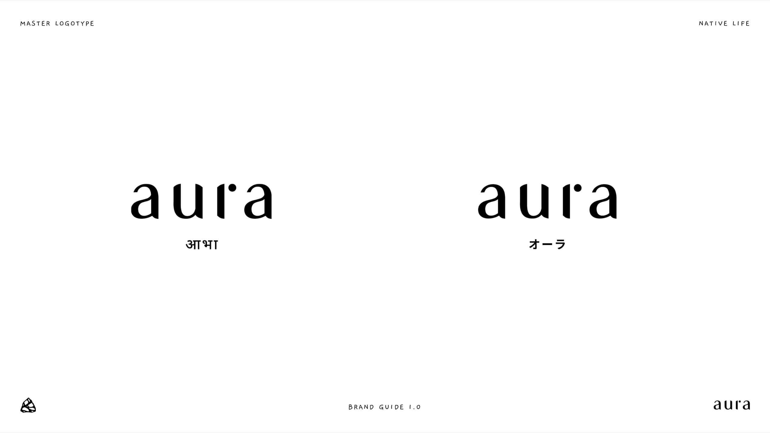Aura brand guideline, slide 08
