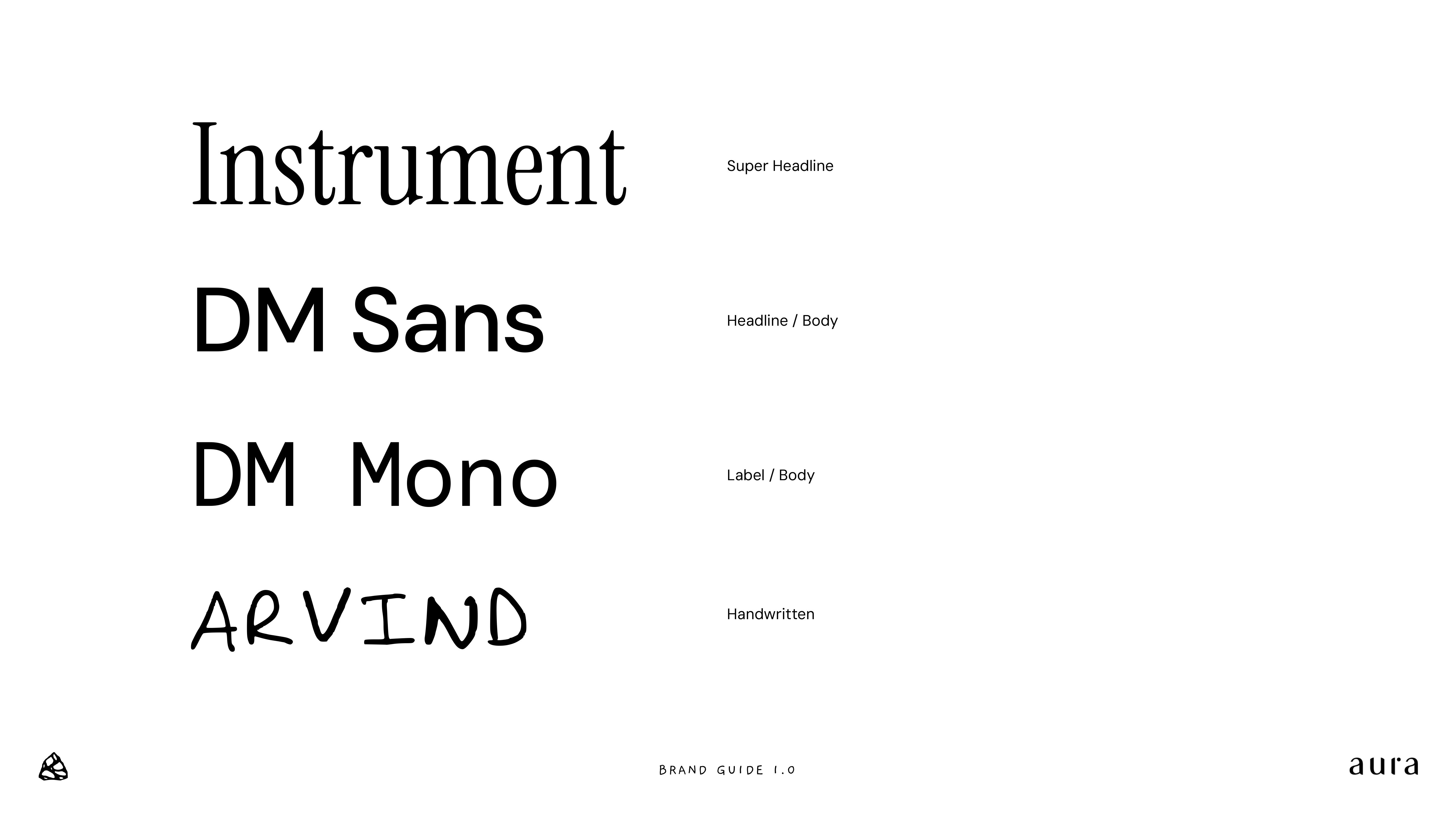 Aura brand guideline, slide 17